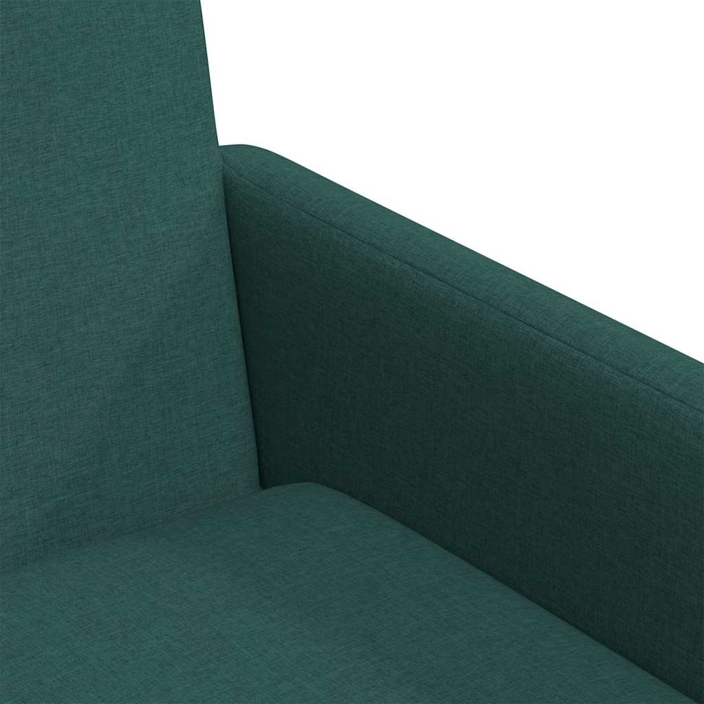 Spisestole 2 stk. Stof Mørkegrøn 57 x 68 x 94 cm