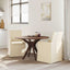 Spisestole 2 stk. Stof Creme 57 x 67 x 95 cm
