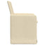 Spisestole 2 stk. Stof Creme 57 x 67 x 95 cm