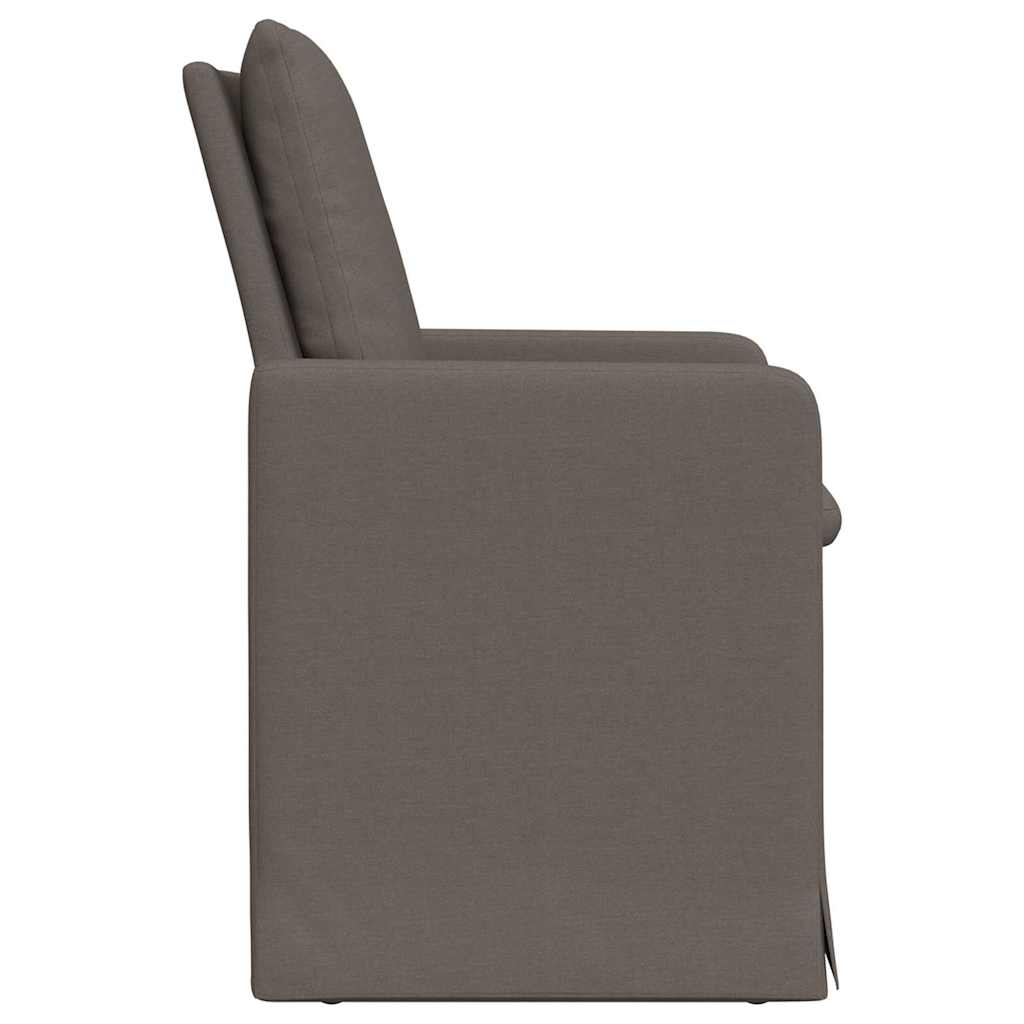 Spisestole 2 stk. Linned Lysegrå 57 x 67 x 98 cm