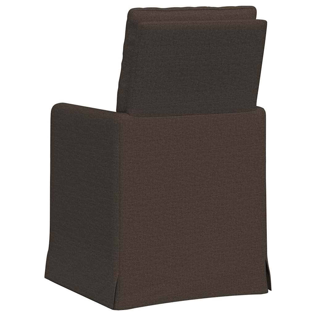 Spisestole 2 stk. Linned Mørkegrå 57 x 67 x 98 cm