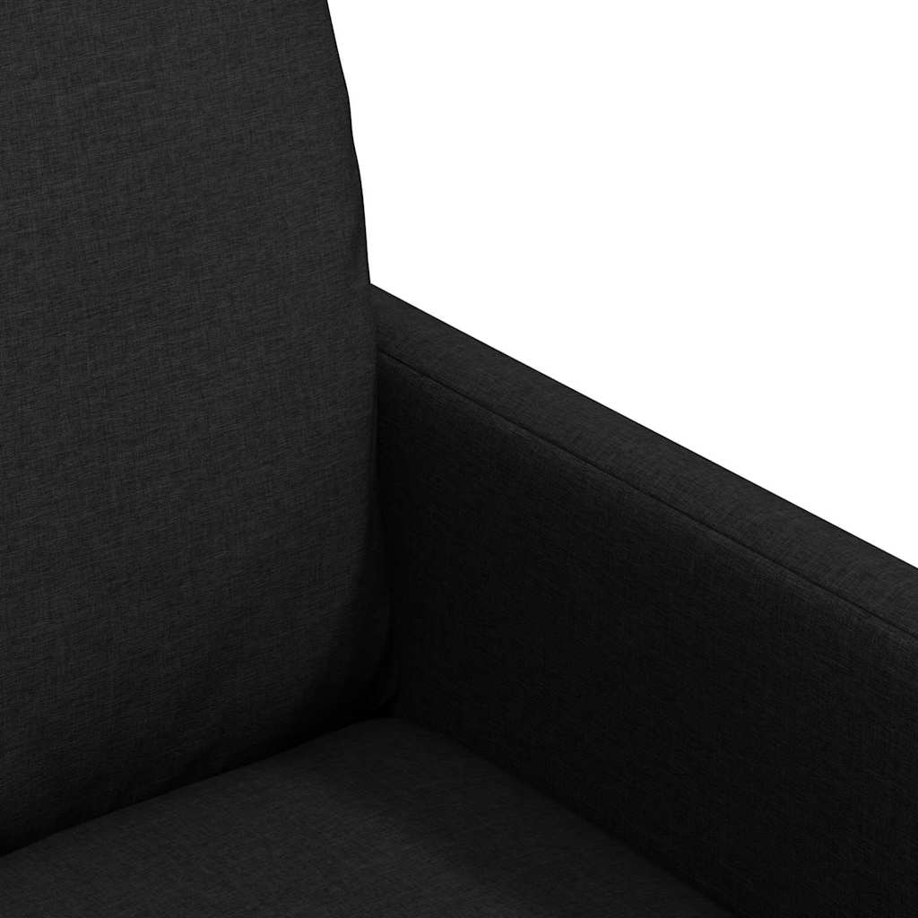 Spisestole 2 stk. Stof Sort 57 x 67 x 98 cm