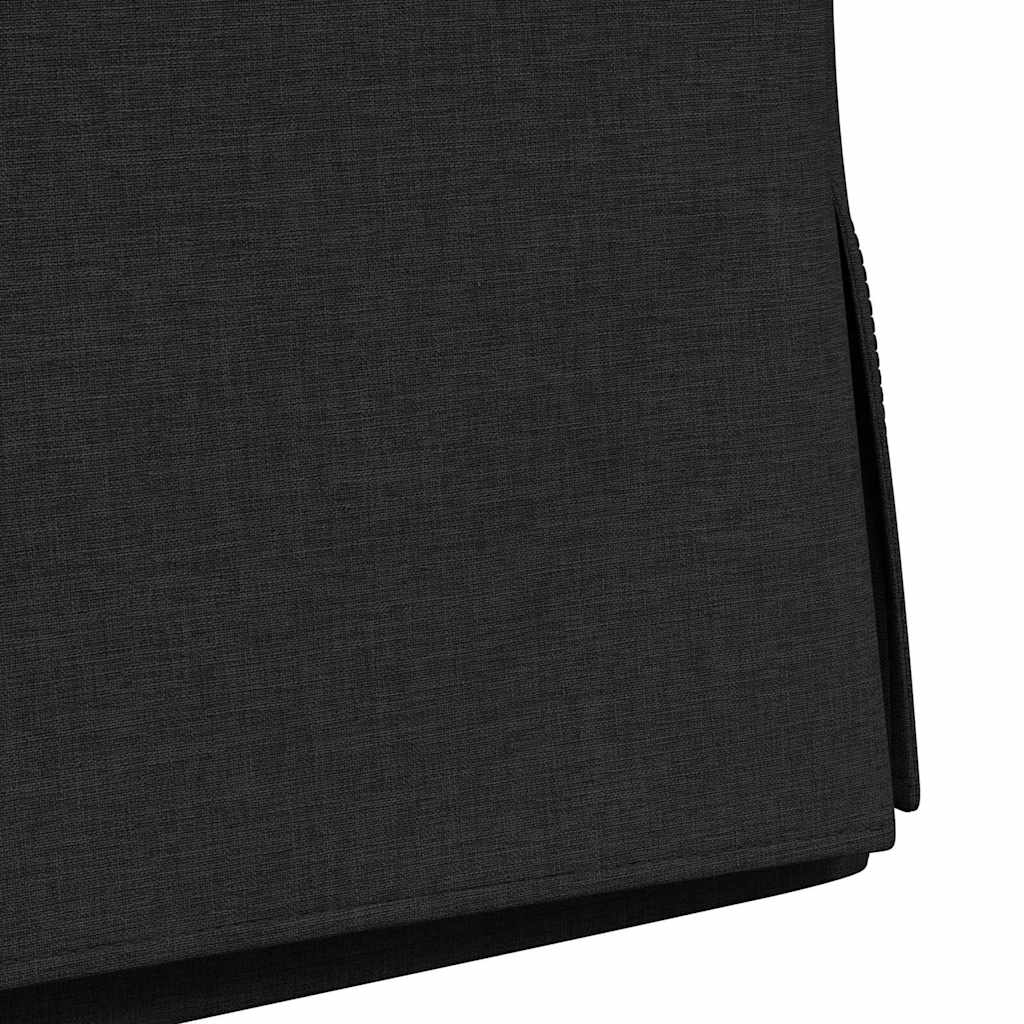 Spisestole 2 stk. Stof Sort 57 x 67 x 98 cm
