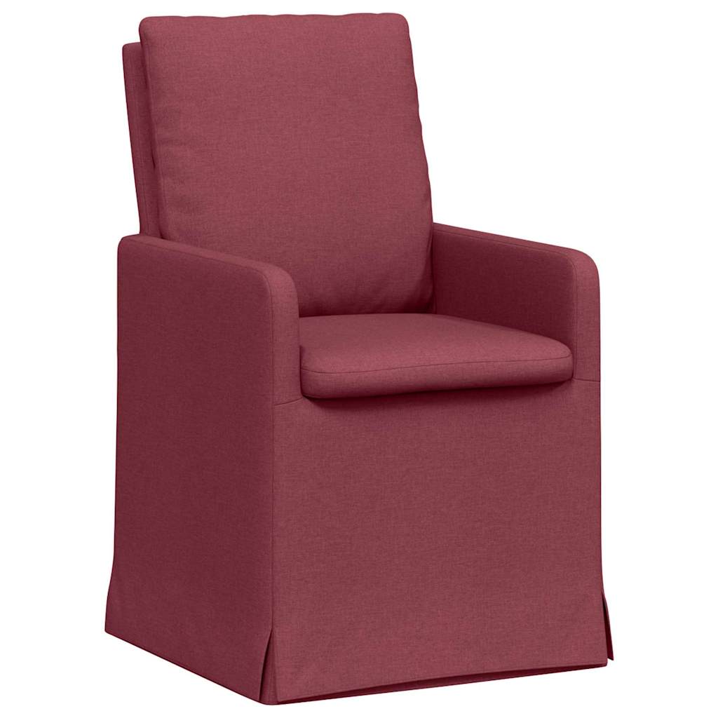 Spisestole 2 stk. Stof Vinrød 57 x 67 x 98 cm