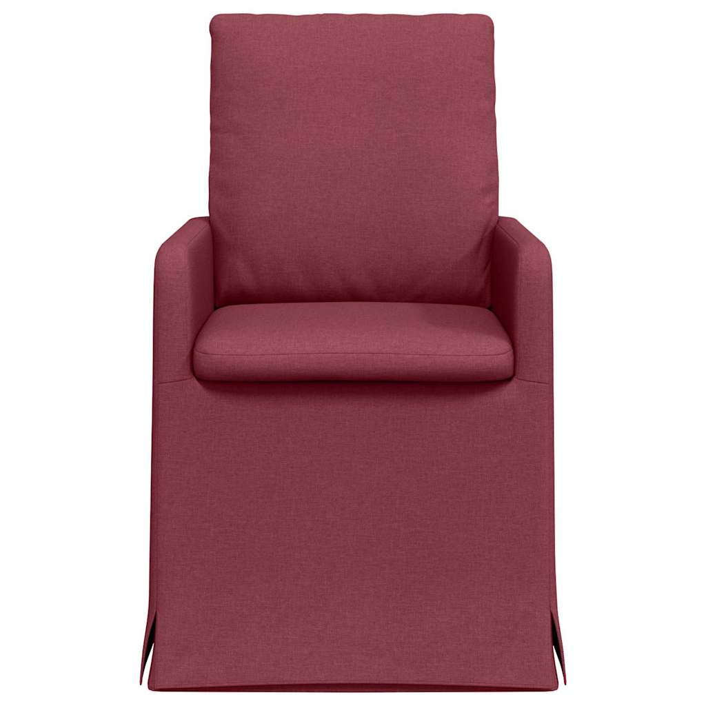 Spisestole 2 stk. Stof Vinrød 57 x 67 x 98 cm