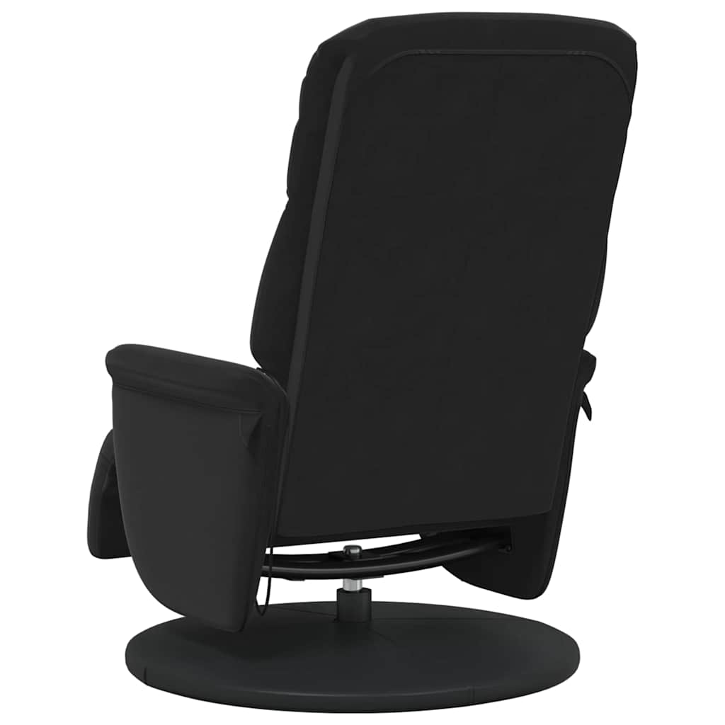 Massage Lænestol Sort 91 x 71 x 105 cm Fløjl