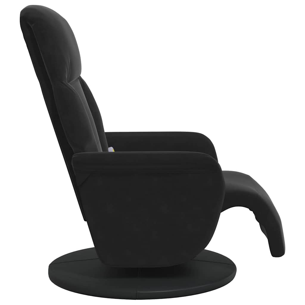 Massage Lænestol Sort 91 x 71 x 105 cm Fløjl