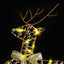 LED Rensdyr 6 stk. 180 LED'er Guld 44 x 18 x 65,5 cm PET