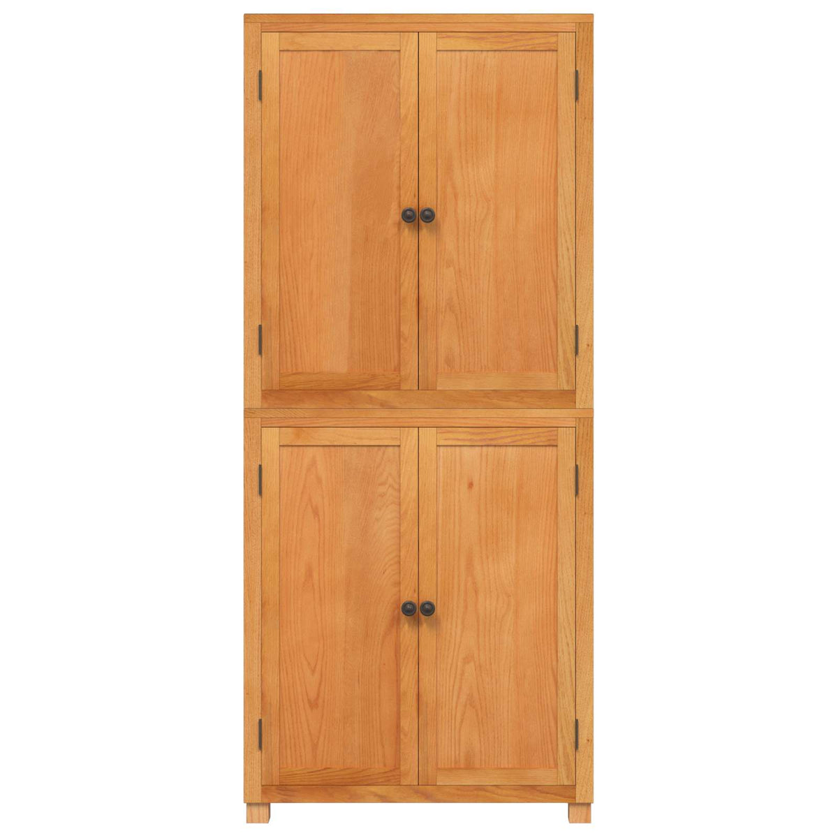 Opbevaringsmøbel Sæt 2 stk. Naturfarvet 80 x 35 x 185 cm