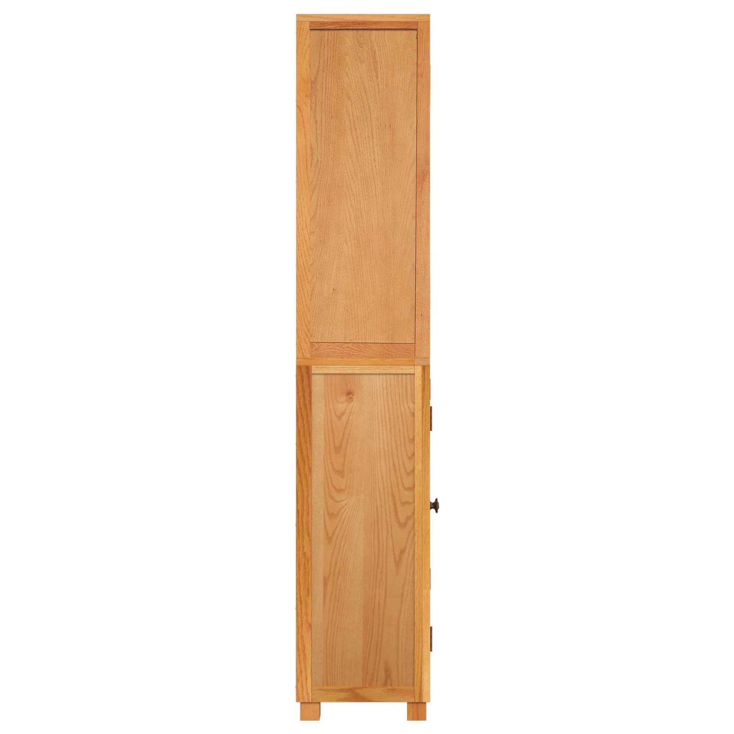 Opbevaringsmøbel Sæt 2 stk. Naturfarvet 80 x 35 x 185 cm