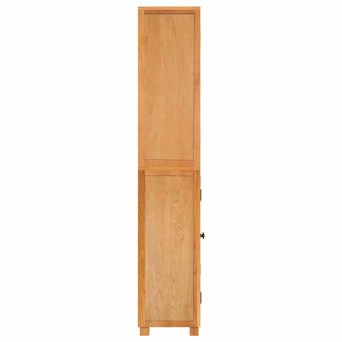 Opbevaringsmøbel Sæt 2 stk. Naturfarvet 80 x 35 x 185 cm