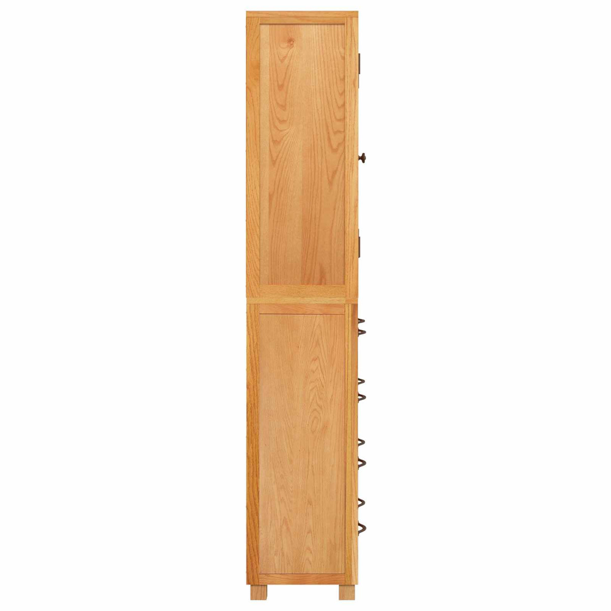 Opbevaringsmøbel Sæt 2 stk. Naturfarvet 80 x 35 x 185 cm