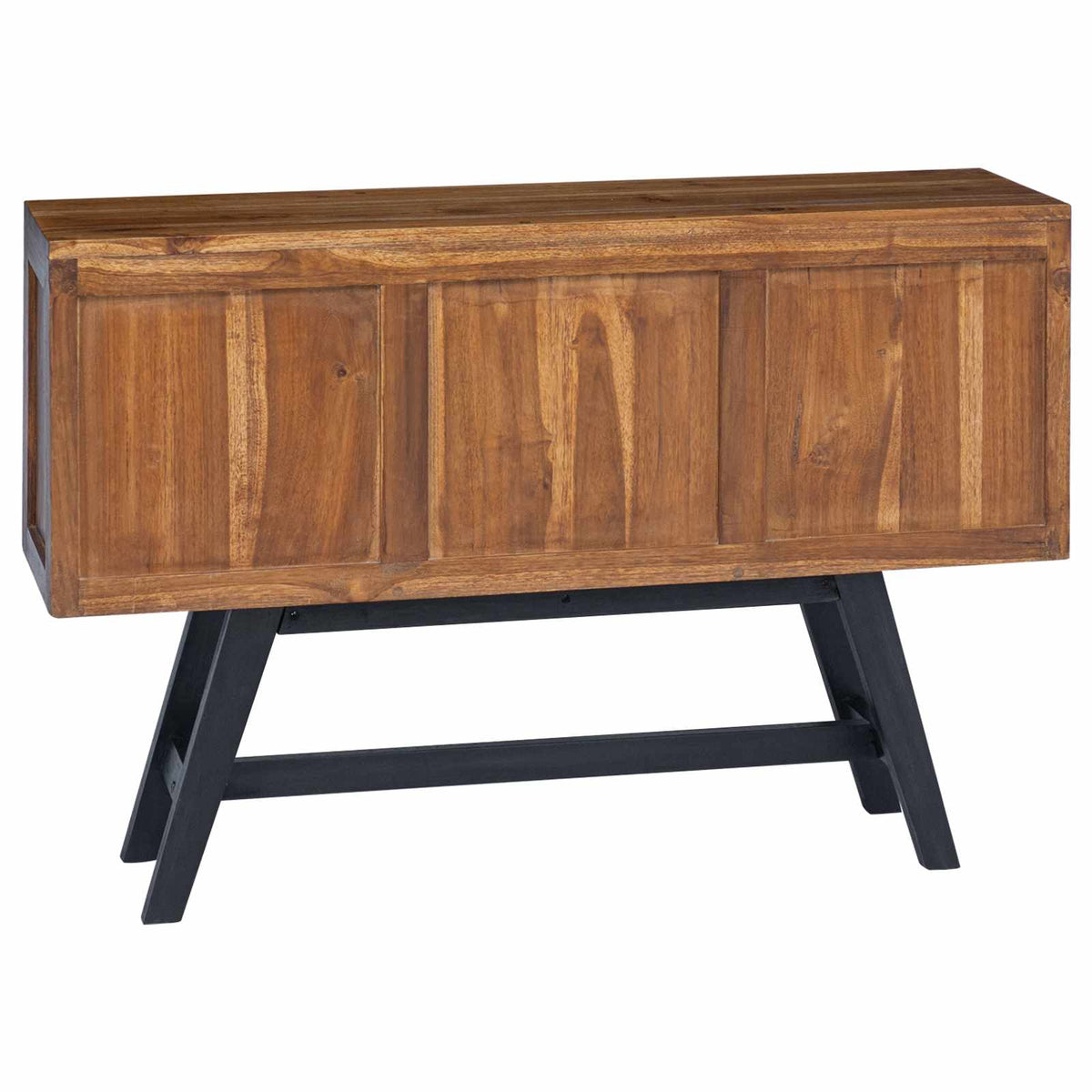 TV-bord 110 x 30 x 75 cm Naturfarvet Massiv Teaktræ