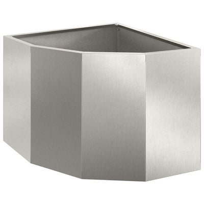 Hjørne Plantekasse Sølv 45 x 45 x 35 cm Rustfrit stål