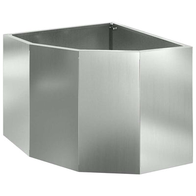 Hjørne Plantekasse Sølv 45 x 45 x 35 cm Galvaniseret stål