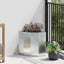 Hjørne Plantekasse Sølv 30 x 30 x 35 cm Galvaniseret stål