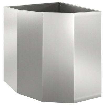 Hjørne Plantekasse Sølv 45 x 45 x 50 cm Galvaniseret stål