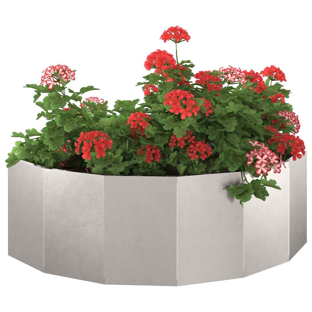 Plantekasse Sølv 120 x 60 x 35 cm Rustfrit stål