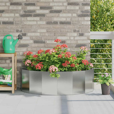 Plantekasse Sølv 120 x 60 x 35 cm Galvaniseret stål