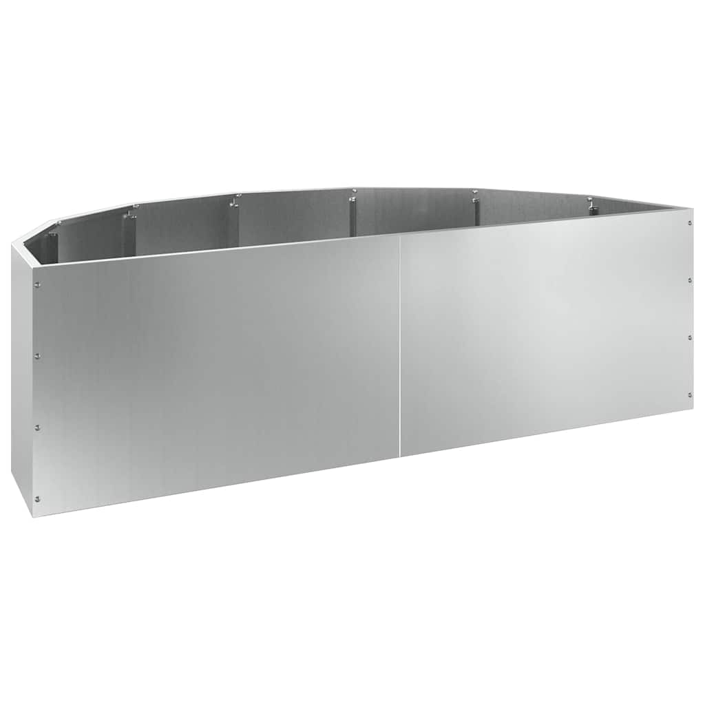 Plantekasse Sølv 120 x 60 x 35 cm Galvaniseret stål