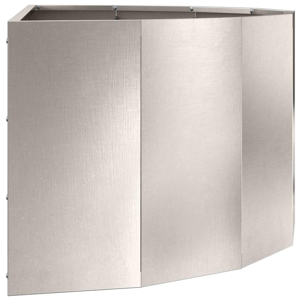 Plantekasse Sølv 90 x 45 x 35 cm Rustfrit stål