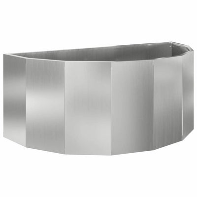 Plantekasse Sølv 90 x 45 x 35 cm Galvaniseret stål