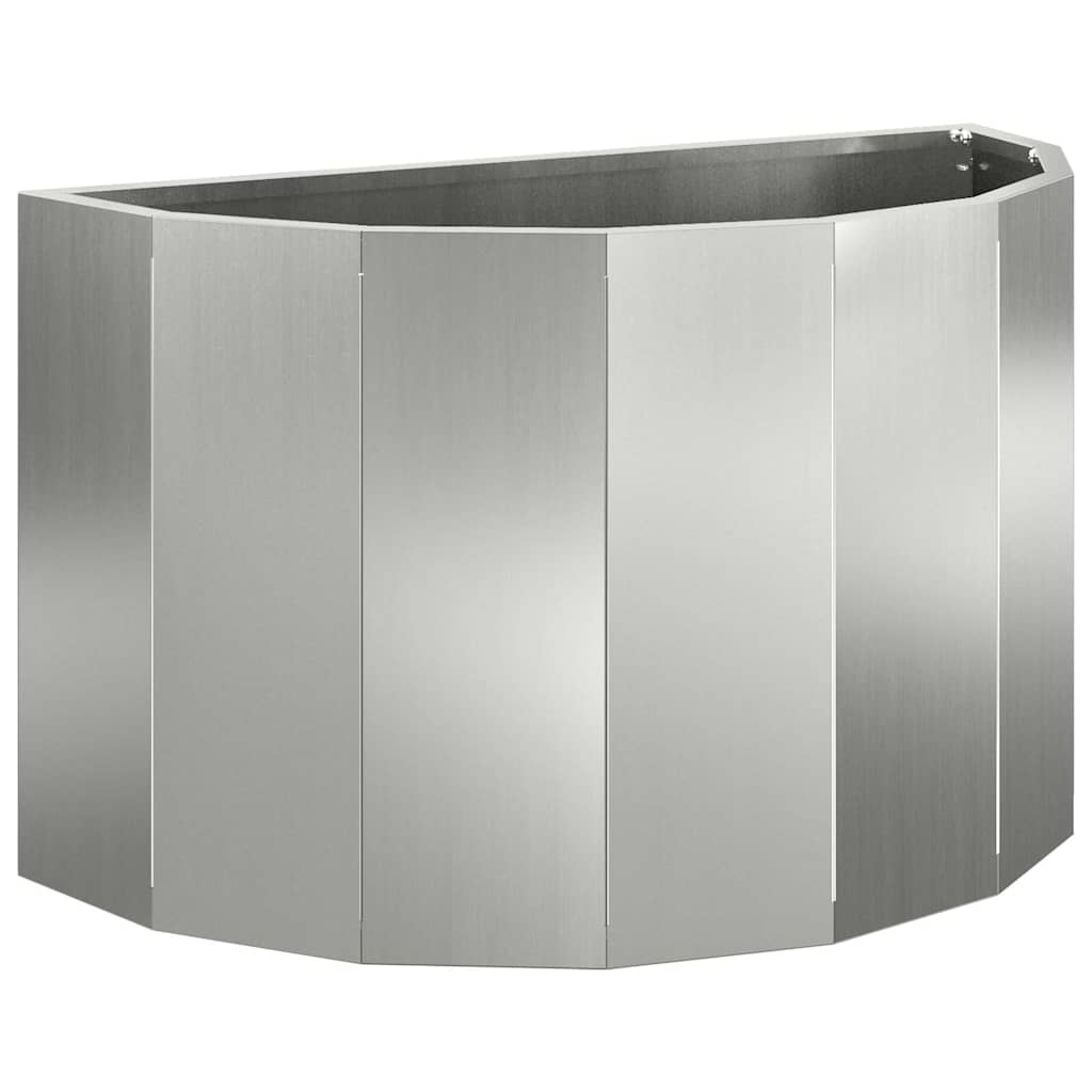 Plantekasse Sølv 60 x 30 x 35 cm Galvaniseret stål