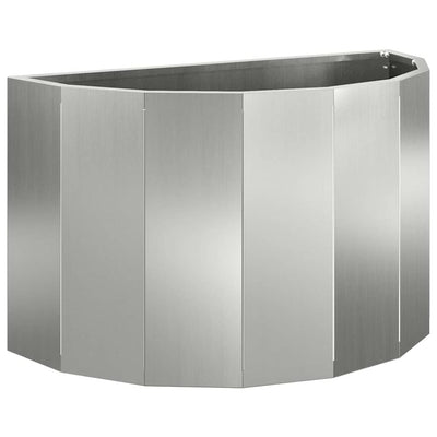 Plantekasse Sølv 60 x 30 x 35 cm Galvaniseret stål