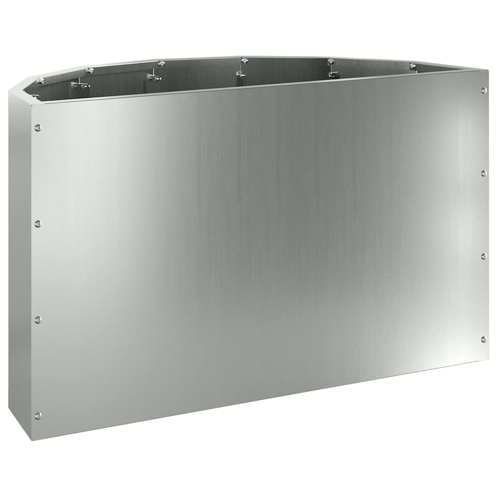 Plantekasse Sølv 60 x 30 x 35 cm Galvaniseret stål