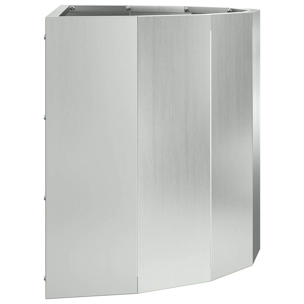 Plantekasse Sølv 60 x 30 x 35 cm Galvaniseret stål