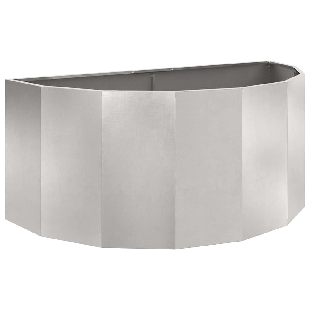 Plantekasse Sølv 120 x 60 x 50 cm Rustfrit stål