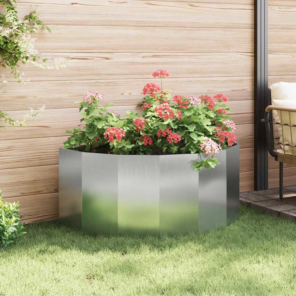 Plantekasse Sølv 120 x 60 x 50 cm Galvaniseret stål