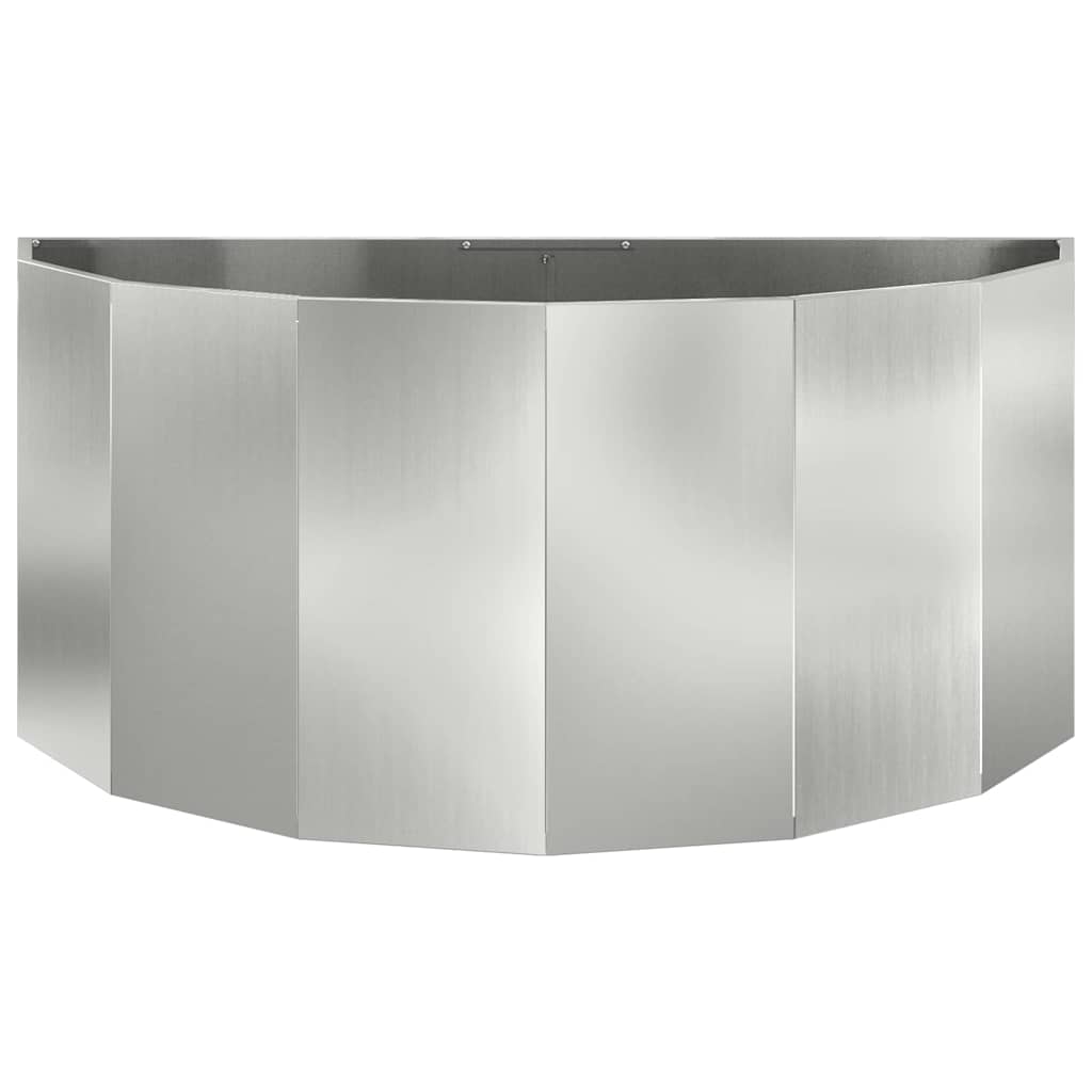 Plantekasse Sølv 120 x 60 x 50 cm Galvaniseret stål