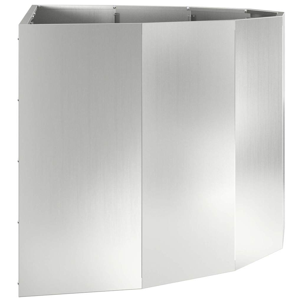 Plantekasse Sølv 120 x 60 x 50 cm Galvaniseret stål