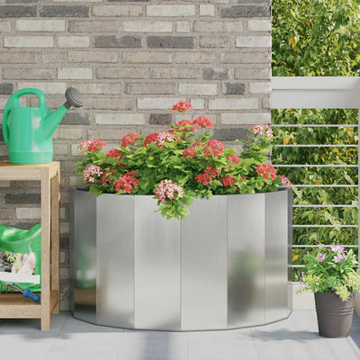 Plantekasse Sølv 90 x 45 x 50 cm Galvaniseret stål