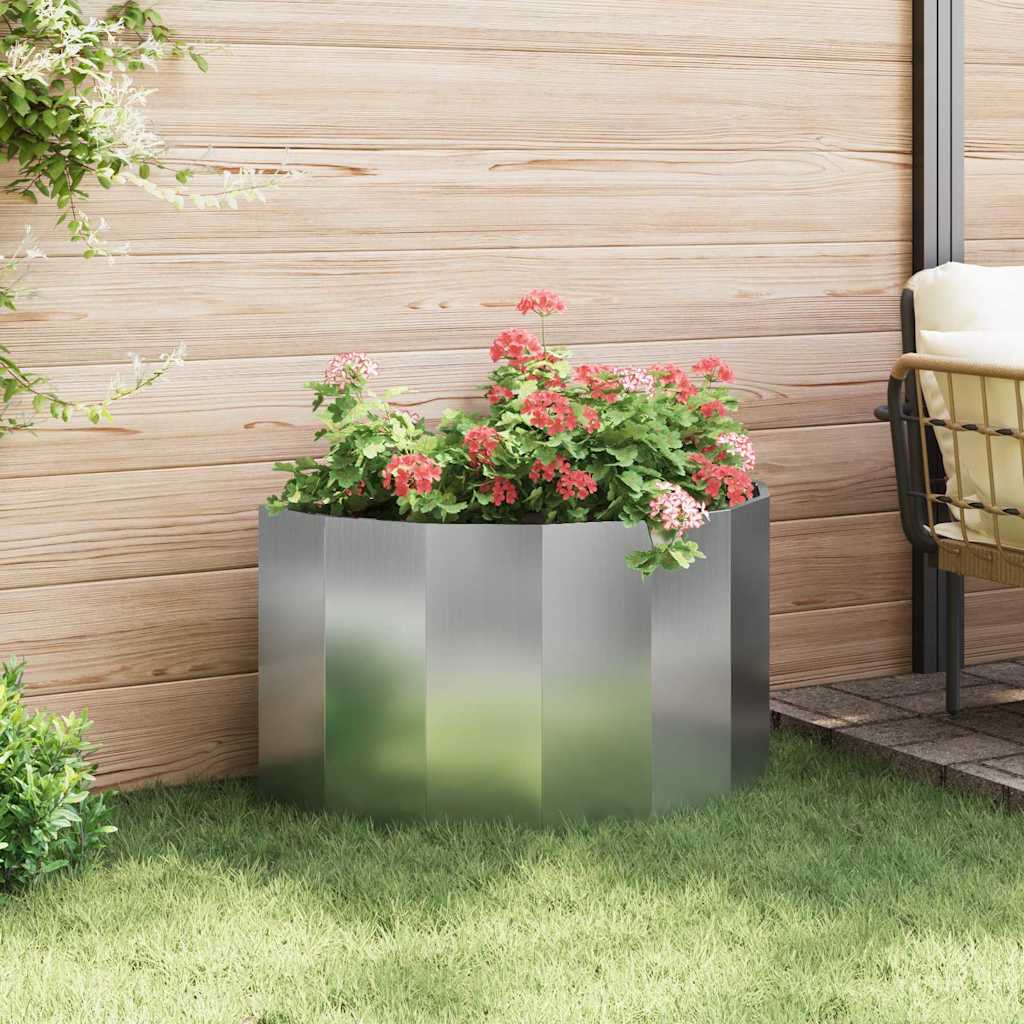 Plantekasse Sølv 90 x 45 x 50 cm Galvaniseret stål