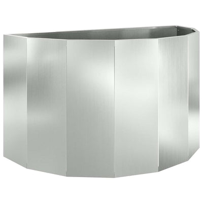 Plantekasse Sølv 90 x 45 x 50 cm Galvaniseret stål