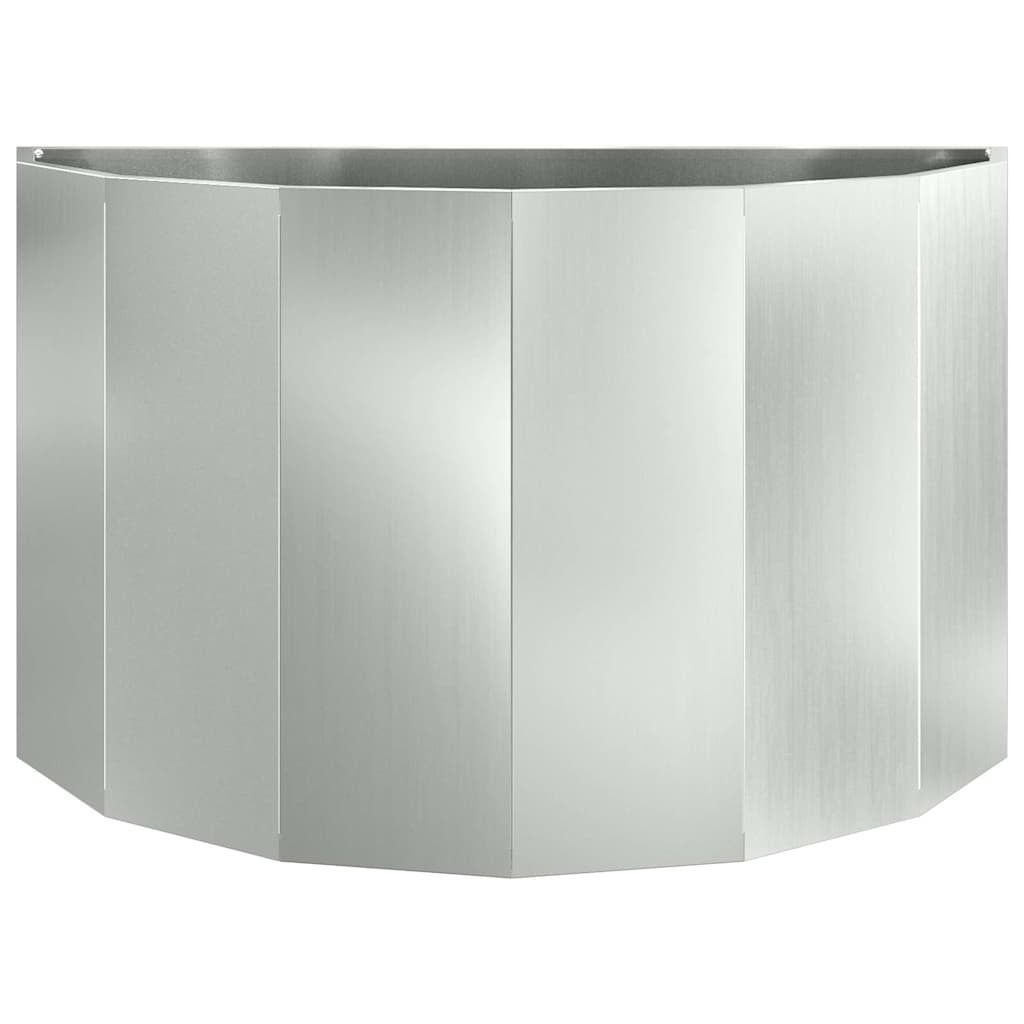 Plantekasse Sølv 90 x 45 x 50 cm Galvaniseret stål