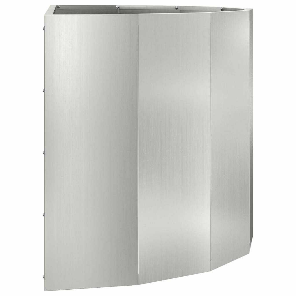 Plantekasse Sølv 90 x 45 x 50 cm Galvaniseret stål