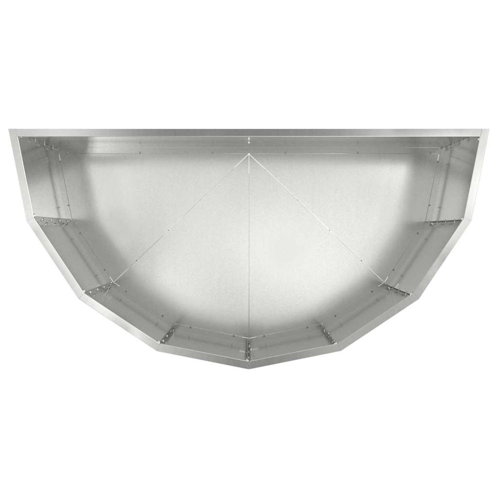 Plantekasse Sølv 90 x 45 x 50 cm Galvaniseret stål