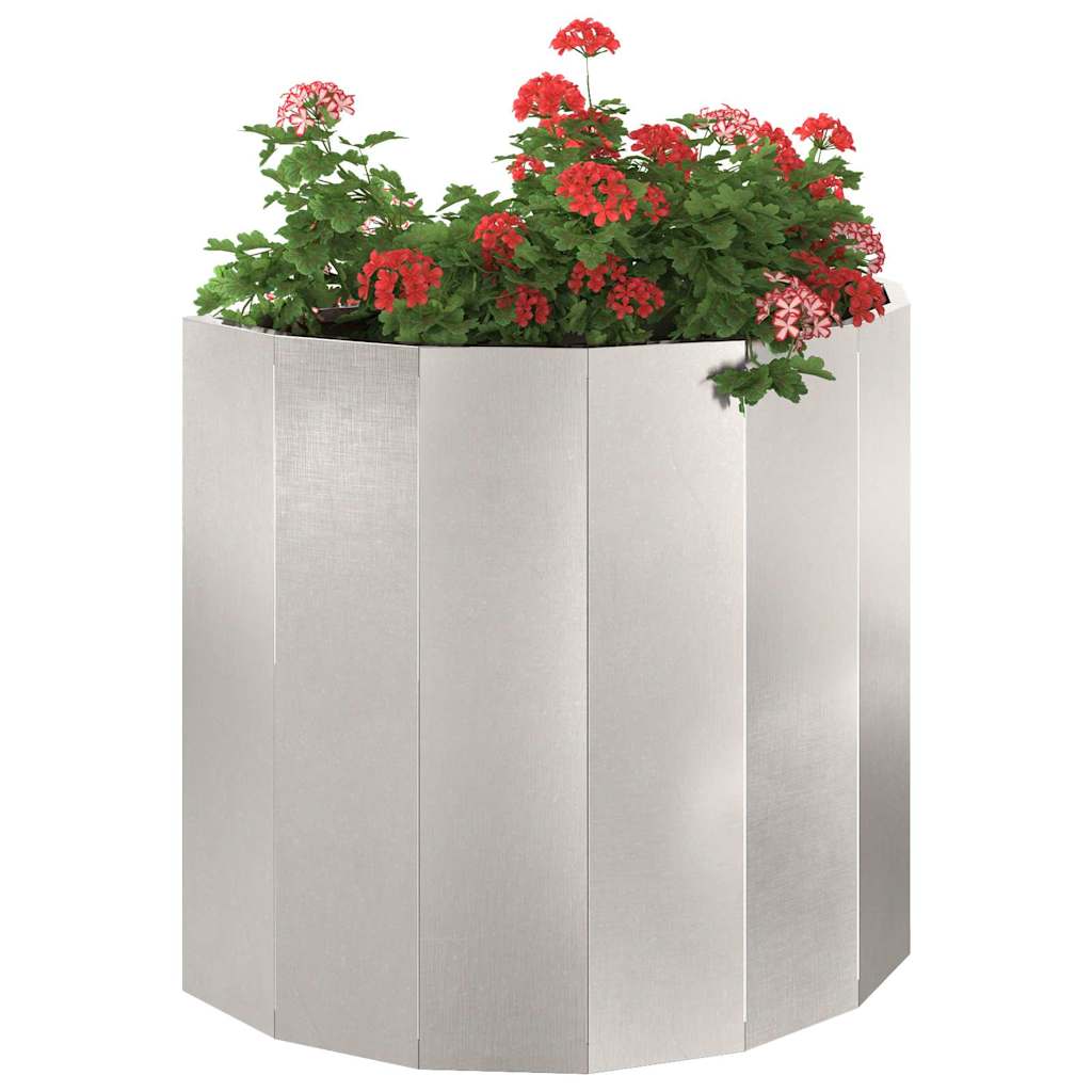 Plantekasse Sølv 60 x 30 x 50 cm Rustfrit stål