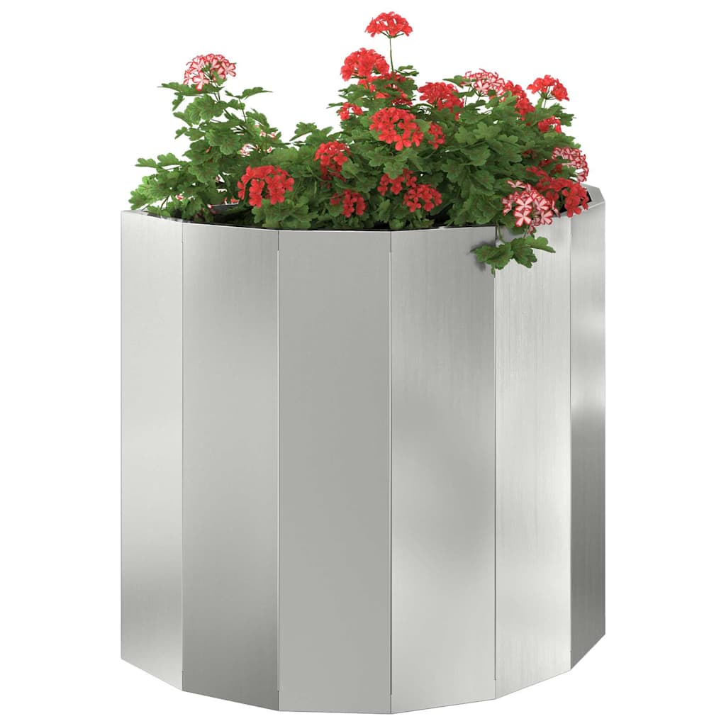Plantekasse Sølv 60 x 30 x 50 cm Galvaniseret stål