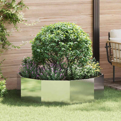 Plantekasse Sølv 120 x 120 x 35 cm Rustfrit stål