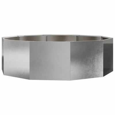 Plantekasse Sølv 120 x 120 x 35 cm Rustfrit stål