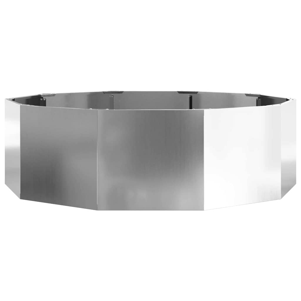Plantekasse Sølv 120 x 120 x 35 cm Galvaniseret stål