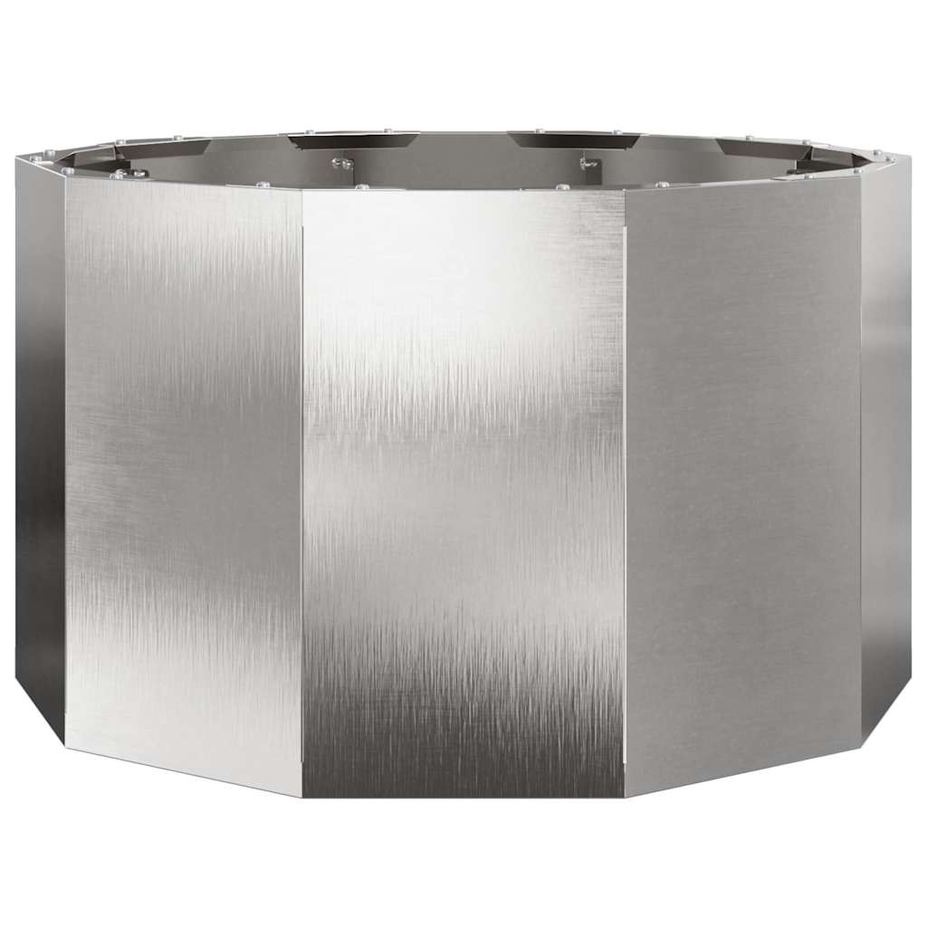 Plantekasse Sølv 60 x 60 x 35 cm Rustfrit stål