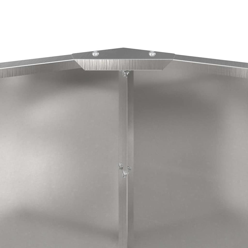 Plantekasse Sølv 120 x 120 x 50 cm Rustfrit stål