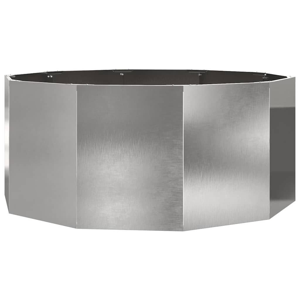 Plantekasse Sølv 120 x 120 x 50 cm Rustfrit stål