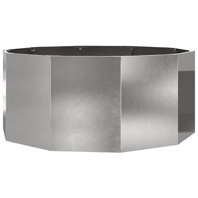 Plantekasse Sølv 120 x 120 x 50 cm Rustfrit stål
