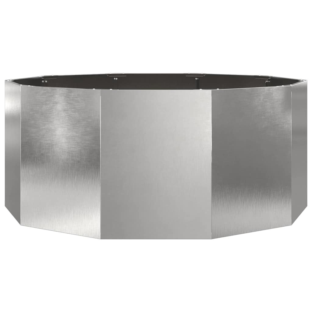 Plantekasse Sølv 120 x 120 x 50 cm Rustfrit stål